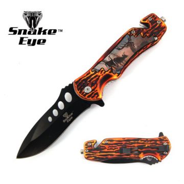 Snake Eye Tactical WildLife Collection Spring Assist Knife 4.75"